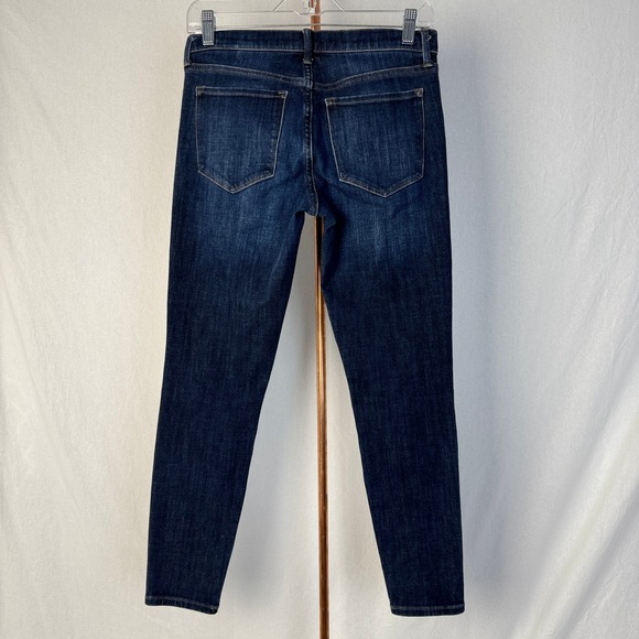 Banana Republic Skinny Ankle Jeans Dark Wash Premium Denim Women's Size 27 - Picture 2 of 14